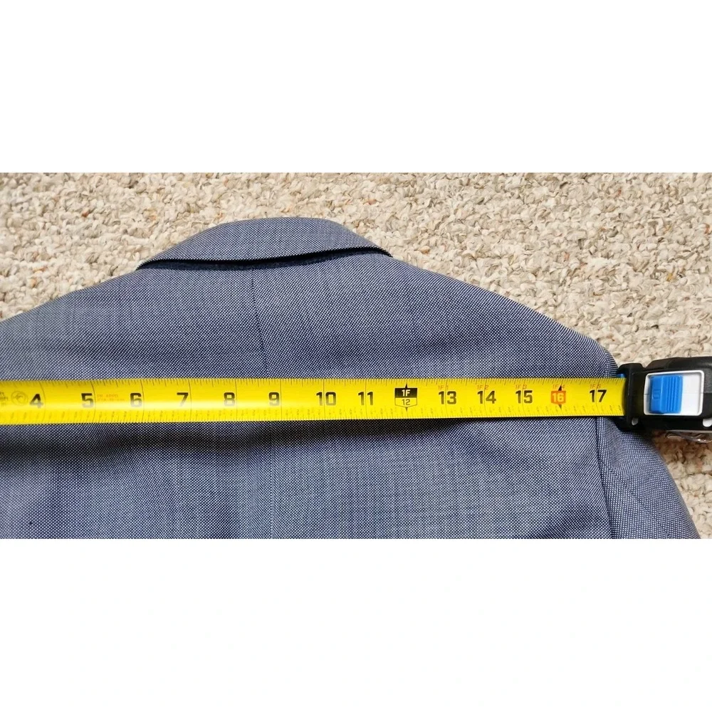 Banana Republic Standard Fit Marzotto Super 110s Italian Wool Blue Jacket 38R